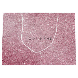 Rosa ros White Glitter Favor Gift-blogg