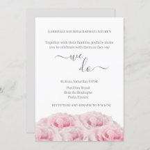 Rosa ros White Grått Blommigt Elegant Vi gör Bröll