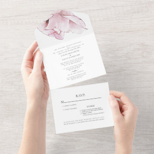 Rosa ros White Two Venue Bröllop alla i ett enda I