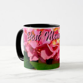 Rosa rosa  blommigt bästa mamma någonsin mugg