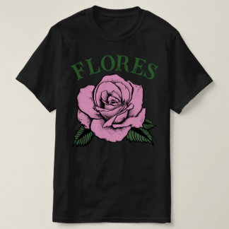rosa rosa blommor t shirt