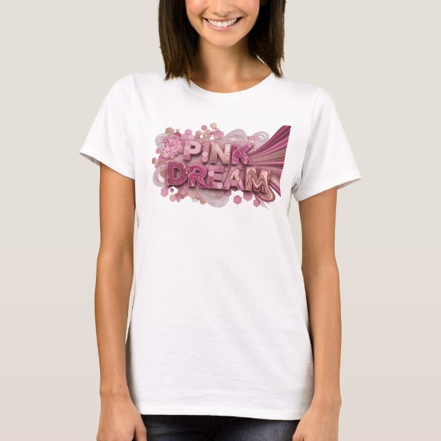 Rosa Rosa Drömrosa Presentations T-shirt (Framsida)