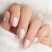 Rosa Rosa Guld Ombre Glitter