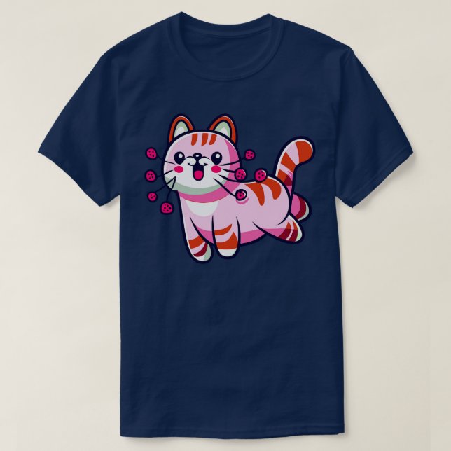 rosa rosa kattkattkatt t shirt (Design framsida)