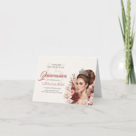 Rosa Rosa Quinceañera Elegant Tack Kort