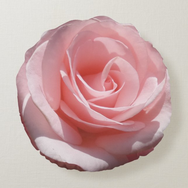 Rosa rosblommarundan kudder rund kudde (Baksidan)