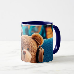 Rosa rosblommig kaffemugg   Elegant romantisk blom