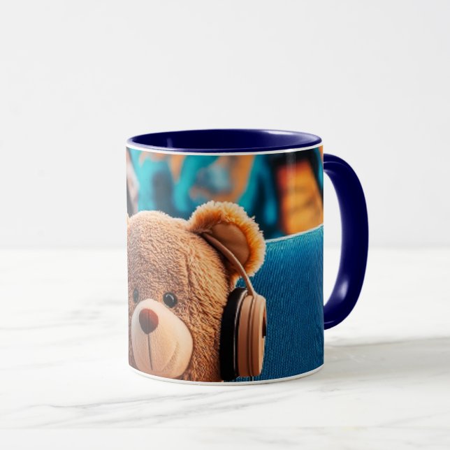 Rosa rosblommig kaffemugg | Elegant romantisk blom (Framsida höger)