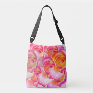 Rosa rosblommor FotoTote Axelväska
