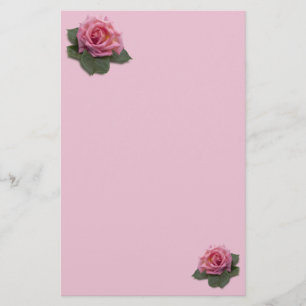 Rosa rosbrevpapper brevpapper