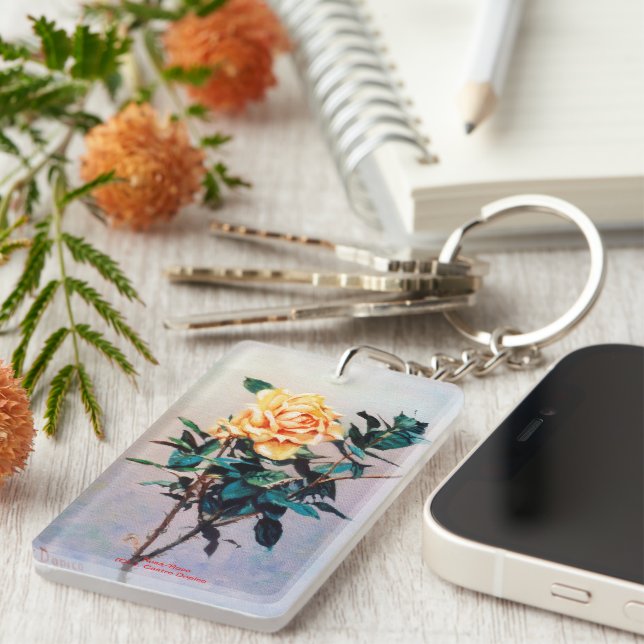 Rosa/Rose Nyckelring (Högra Framsidan)