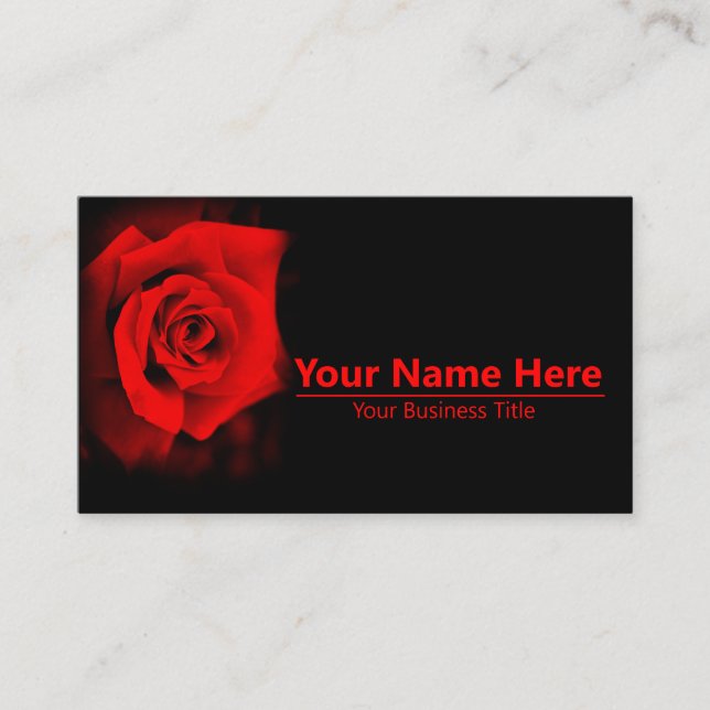 Rosa‘Rose Osaka’：Business Card Visitkort (Framsida)