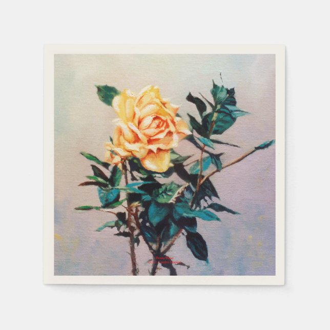 Rosa/Rose Pappersservett (Framsidan)