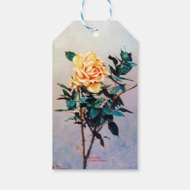 Rosa/Rose Presentetikett (Baksidan)