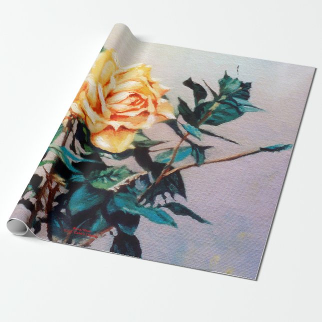 Rosa/Rose Presentpapper (Utrullad)