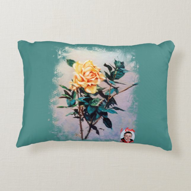 Rosa/Rose Prydnadskudde (Baksidan)