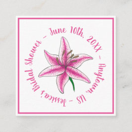 Rosa Rosé  Vin Glass Bröllop Möhippa Tilläggskort