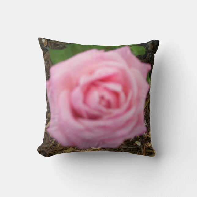 Rosa rosen dekorativ kuddcover kudde (Framsida)