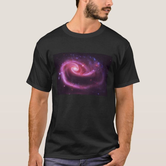 Rosa rosengalaxer t-shirt (Framsida)