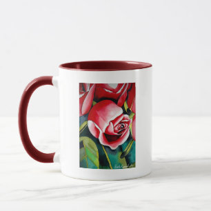 Rosa Rosenknopp-blomman Lycklig Mors dag mugg