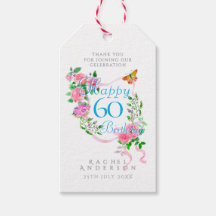 Rosa rosett band 60-årsdag