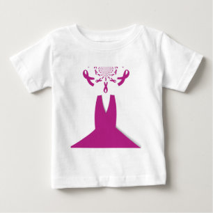 Rosa Rosett band Breast Cancer Awareness Art Print T-shirt