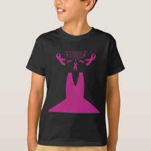 Rosa Rosett band Breast Cancer Awareness Art Print T Shirt