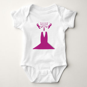 Rosa Rosett band Breast Cancer Awareness Art Print Tee