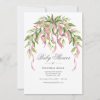 Rosa Rosett band Greenery Elegant Baby Shower