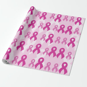Rosa Rosett band/ljus... bröstcancer Presentpapper