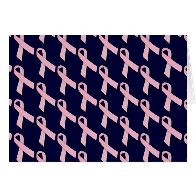 Rosa Rosett band Tiled Mönster Hälsningskort (Framsidan Horizontal)