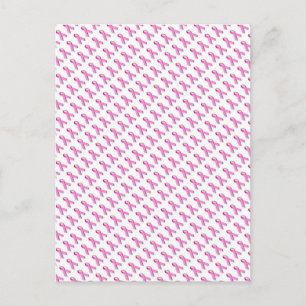 Rosa Rosett band Tiled Mönster Vykort