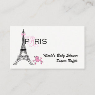 Rosa rosett Eiffeltornet Paris Frankrike blöjlotte Tilläggskort