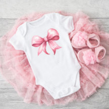 Rosa rosett Förförisk baby shower monogram