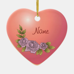 Rosa Rosett Garland dekoration
