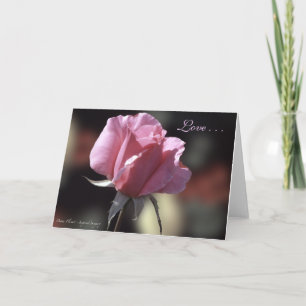 Rosa roskärlekkort helgkort