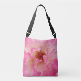 Rosa roskor förkroppsligar hänger lös axelväska