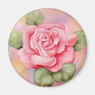 Rosa rosmagnet magnet