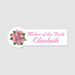 Rosa rosmöhippa namnbricka