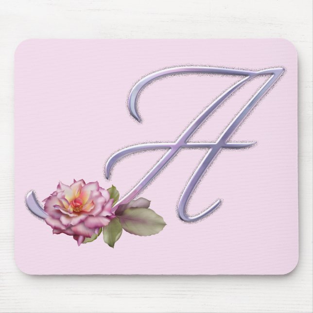 Rosa rosMonogram A Musmatta (Framsidan)