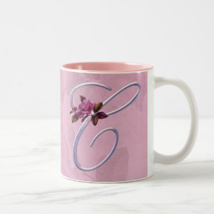 Rosa rosMonogram C Två-Tonad Mugg