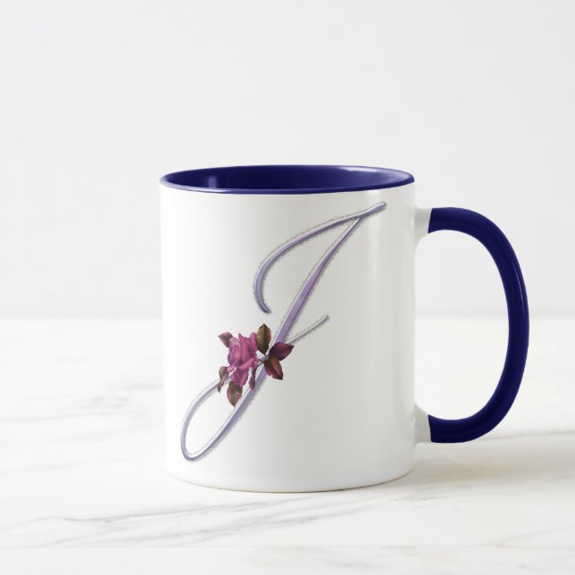 Rosa rosMonogram J Mugg (Höger)