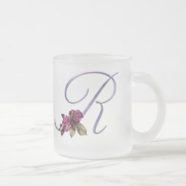 Rosa rosMonogram R Frostad Glasmugg