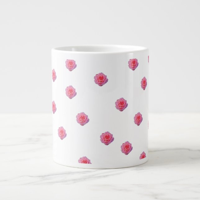 Rosa Rosmönster Mugg Jumbo Mugg (Framsidan)