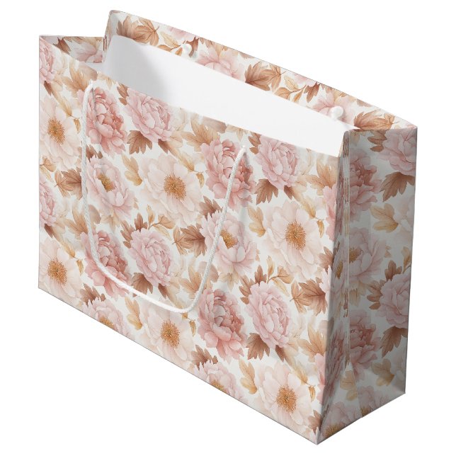 Rosa Rosor Blommig Bröllopsdusch (Framsidan Vinklad)