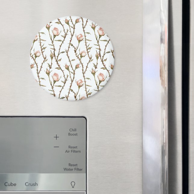 Rosa Rosor Blommig Magnet (In Situ (Fridge))