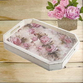 Rosa rosor decoupage silkespapper