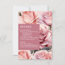 Rosa Rosor Detaljer Inneslutningskort