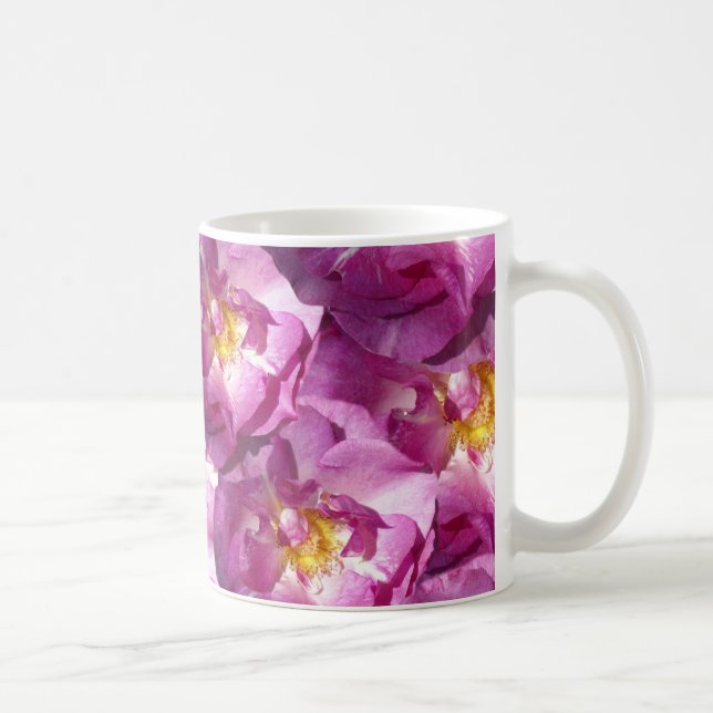 Rosa rosor Foto  Klassisk mugg (Höger)