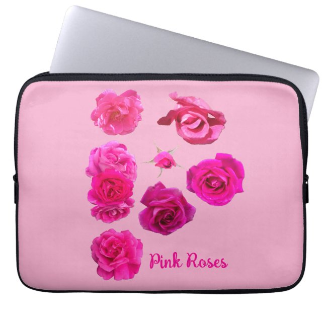 Rosa Rosor  Laptop Fodral (Framsidan)